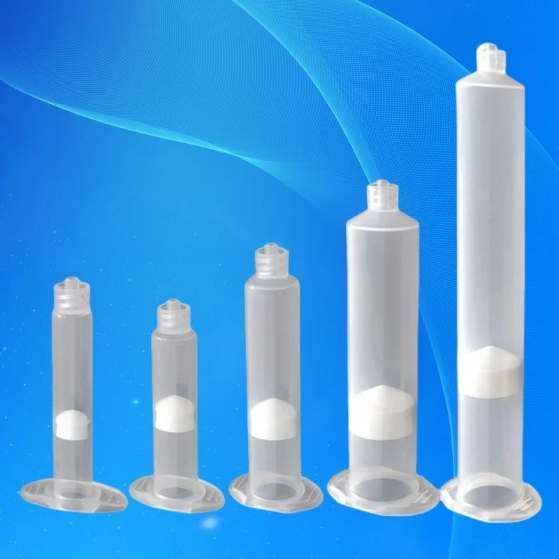 Free Shipping 3/5/10/30/55 Cc Ml US Style High Quality Plastic Dispenser Pneumatic Transparent Syringe With Piston
