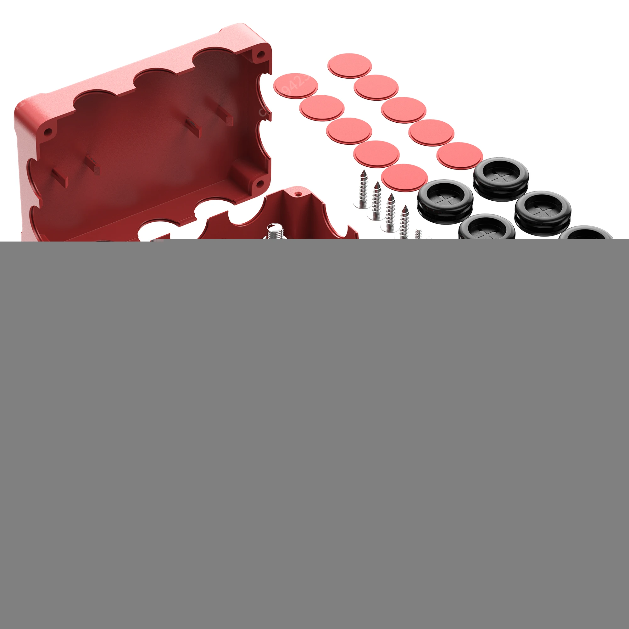 

Высокоточный клеммный блок распределения электроэнергии для автофургонов, 500 А, 48 В, 6 позиций, 4xM8, 2xM10, шпильки, водонепроницаемая коробка шины