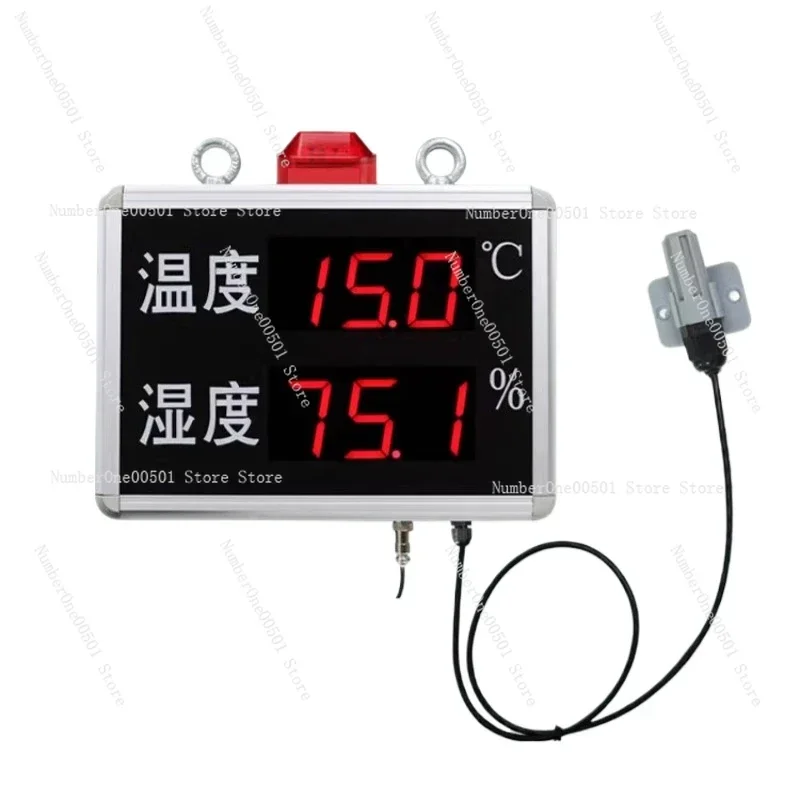 

Thermohygrometer Display Control Alarm Indoor LED Large Screen Factory Kanban Greenhouse Bluetooth 485 Sensor