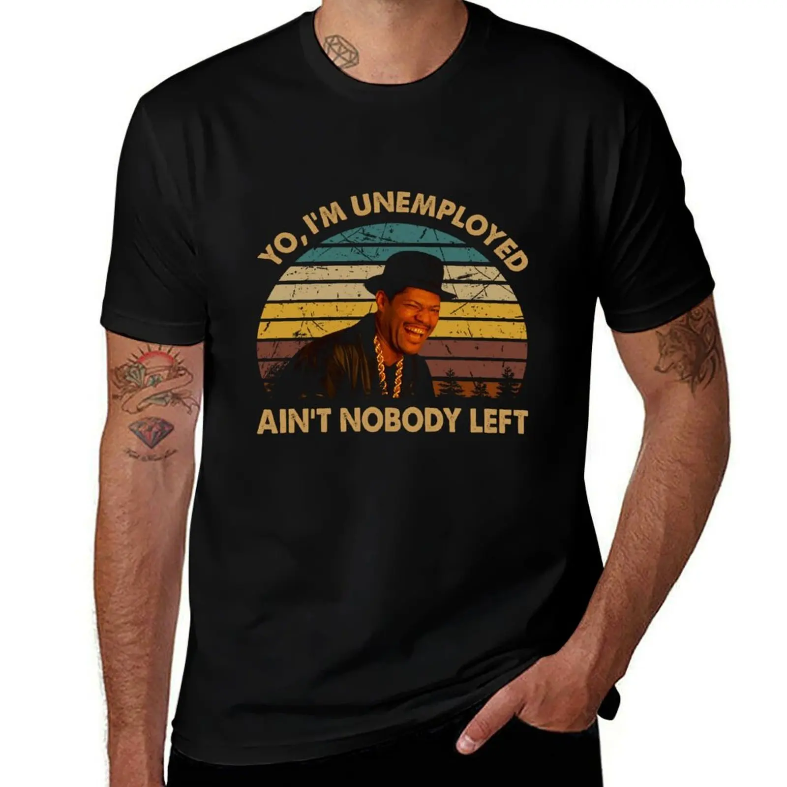 Jimmy Jump man character smile poster T-Shirt Mechanic Work Tee Shirt T-Shirt