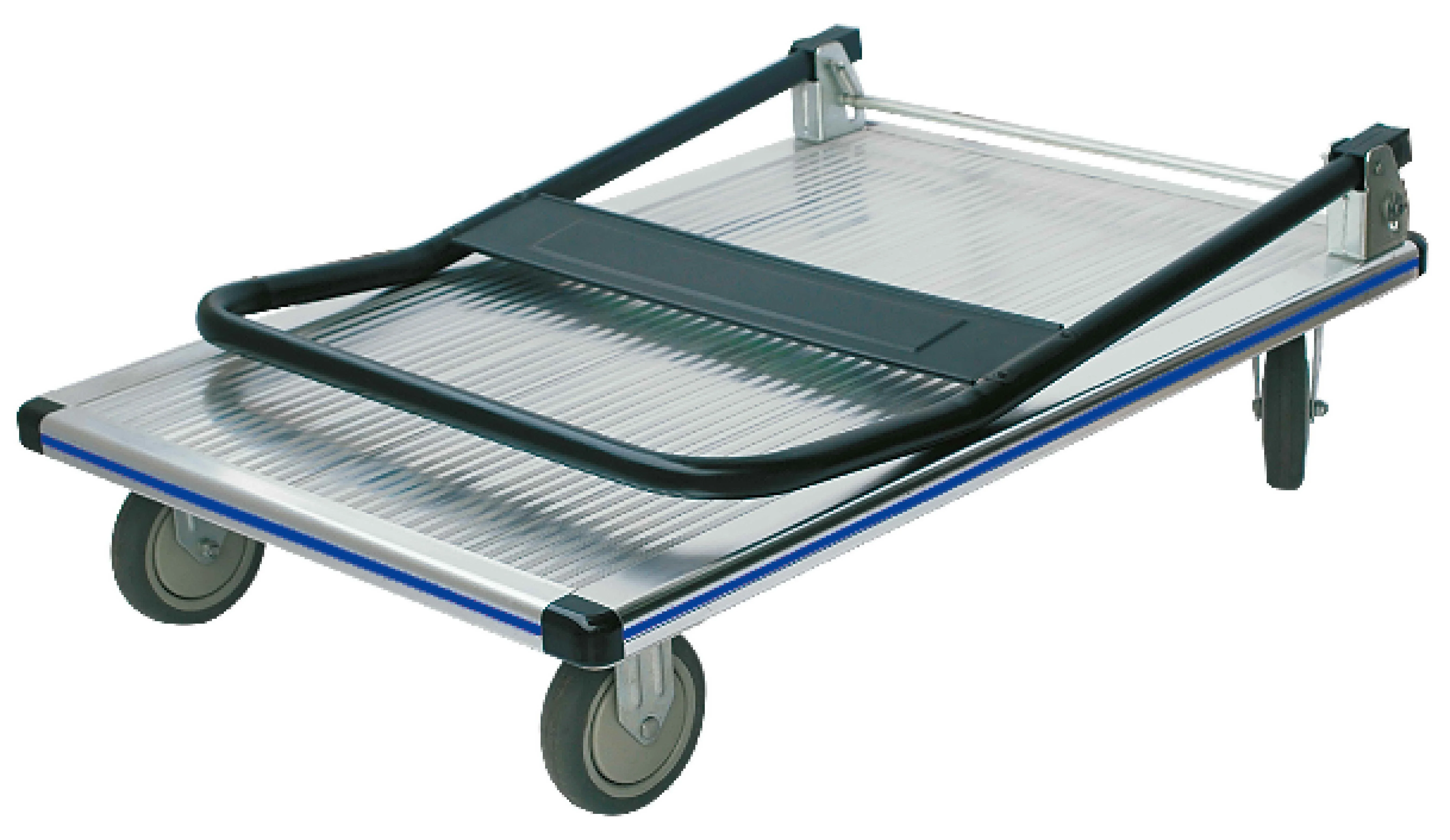 Professional 250KG High Load 4 Wheels Aluminium Flatbed Folding Trolley