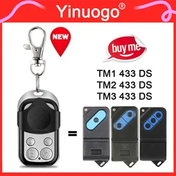 For TM1 433 DS / TM2 433 DS / TM3 433 DS 433MHz Fixed Code Garage Door Remote Control Gate Opener Handheld Transmitter