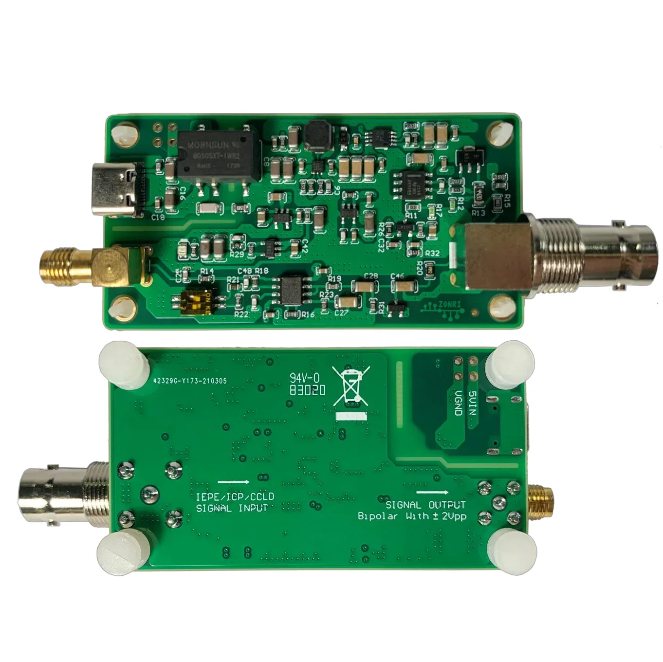 TopESsIepe/icp/ccld Interface Converter Current Source Adapter Module 4ma Constant Current Source Low Noise Acceleration Sensor
