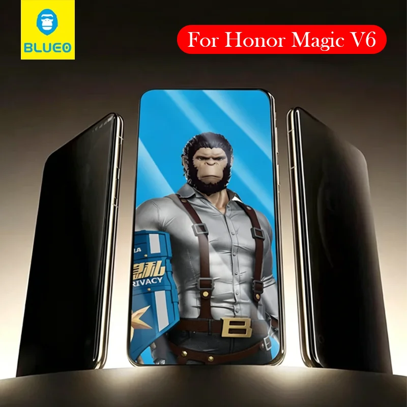 

Bleuo Privacy Tempered Glass For Honor Magic V6 Anti Spy Screen for HONOR MAGIC V6