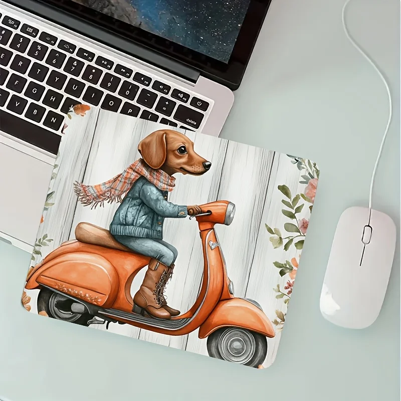 

Коврик для мыши с креативным принтом Tram Puppy, противоскользящий настольный коврик, портативные, маленькие и качественные компьютерные аксессуары для домашнего использования.