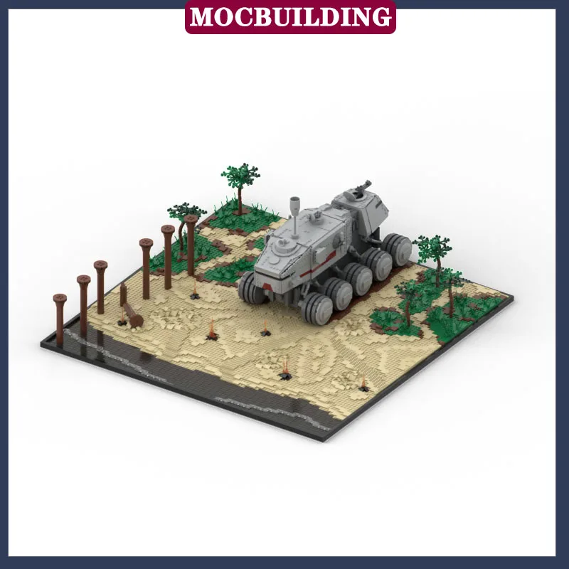 MOC Space Movie Beach Model Building Block Assembly 48x48 Street View Architecture Collection Series Toy Gifts