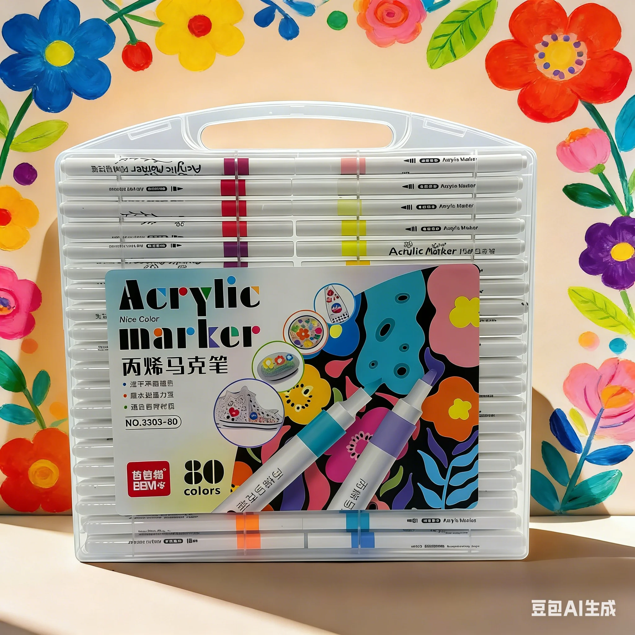 

Набор акриловых маркеров 12/24/36/48/60/80 цветов, двусторонние маркеры для рисования на камнях, холсте, дереве, товары для творчества и рукоделия