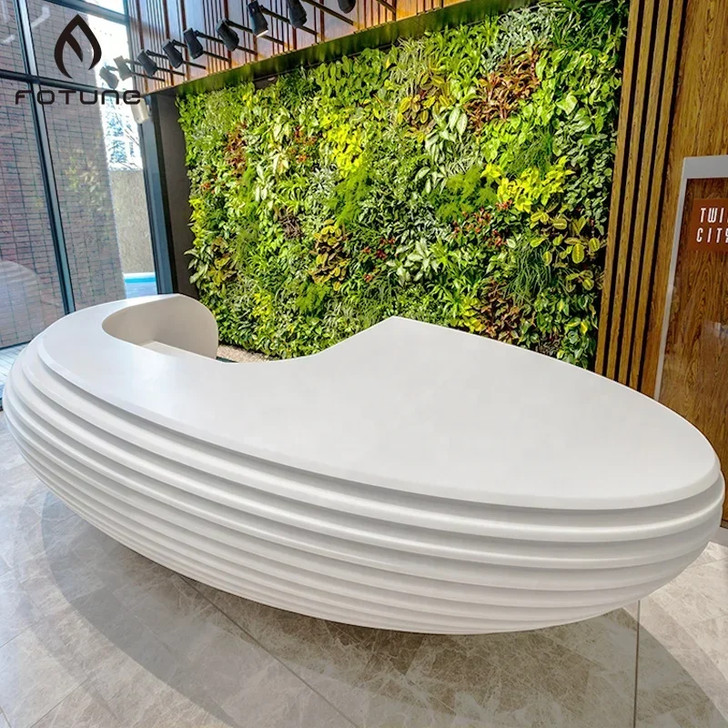 

Wholesale price beauty salon furniture modern design reception desk