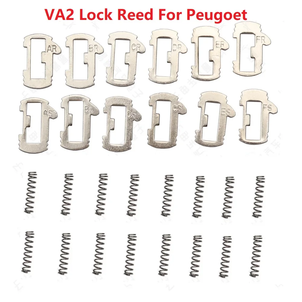 (36pcs) Cooper For Peugeot VA2 Car Lock Reed Locking Plate 307 Car Locks Tablets Lock Spring brass material Auto lock repair kit