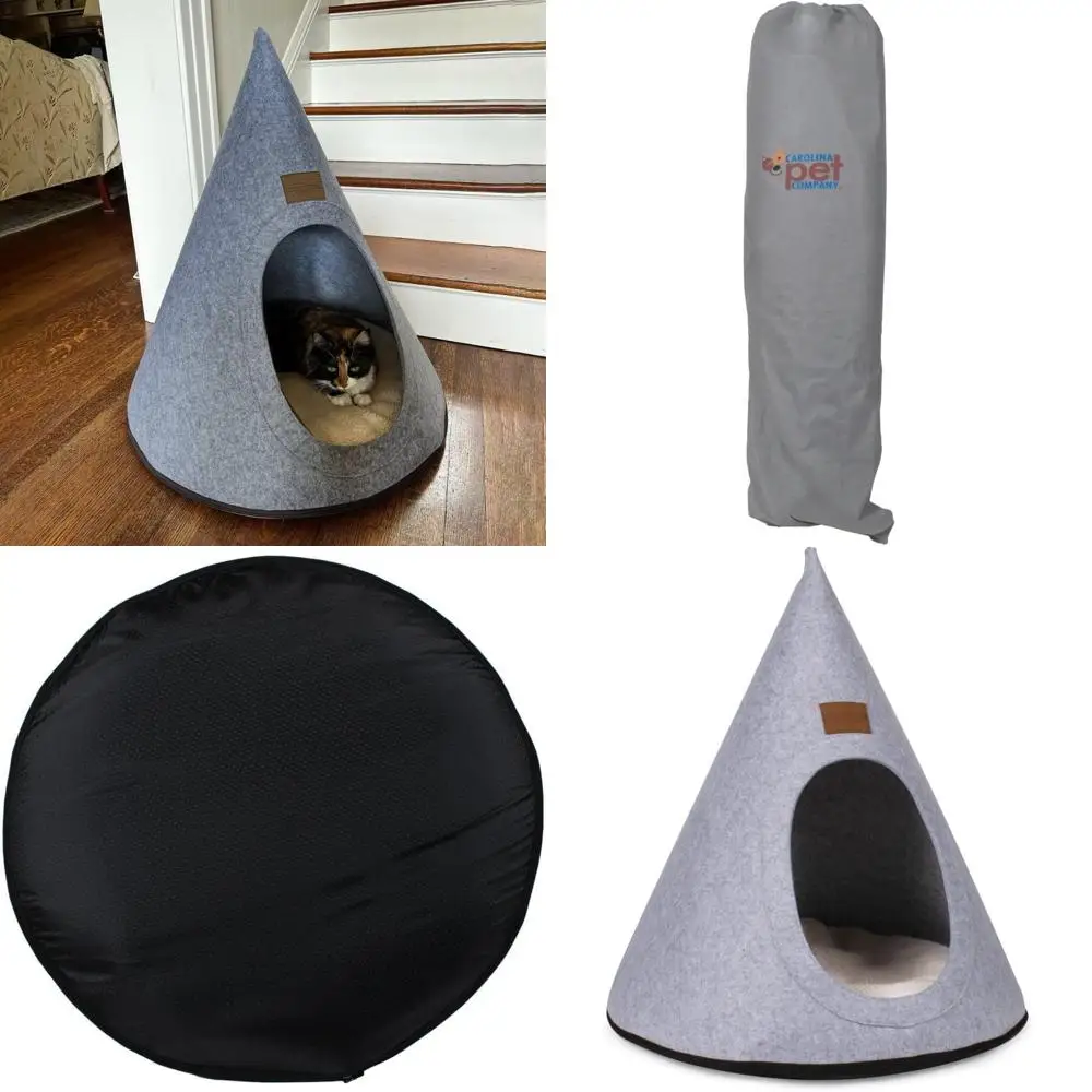 

Luxury Cat Teepee Bed with Cozy Interior for Comfortable Resting and Playtime