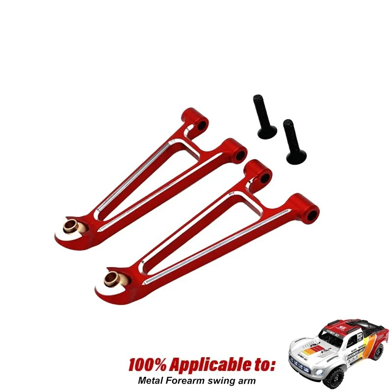 Actualización de metal MJX 14211 Hyper Go Electric RC Car Piezas de mejora de metal - Copa de dirección, brazos A superiores e inferiores, kit de amortiguador