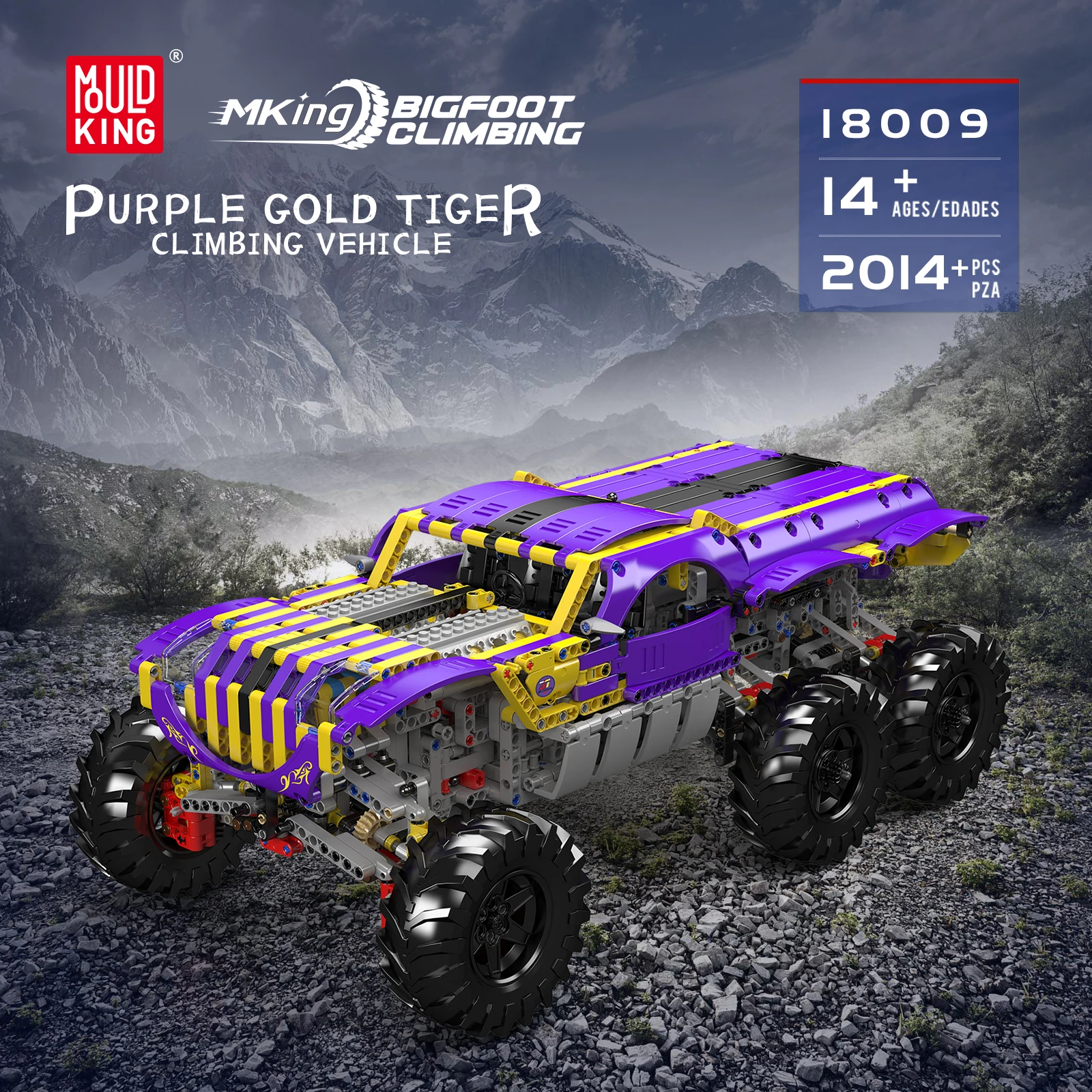 

Mold King 18009 Фиолетовый Тигр Альпинистский Автомобиль Электрические Строительные Блоки Приложение Дистанционное Управление Багги Мотор Детская Игрушка Для Взрослых Подарок 2014 ШТ.