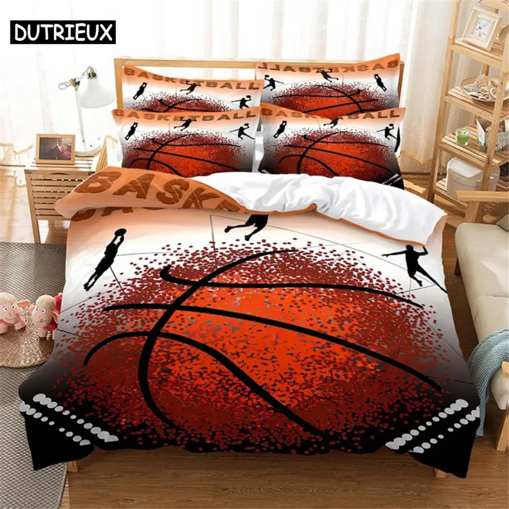 

3D Basketball Bedding Set Queen Bedding Duvet Cover Set Bedding Set Bed Cover Cotton Queen Bedroom Bed Cover Set Bed Set Bedding