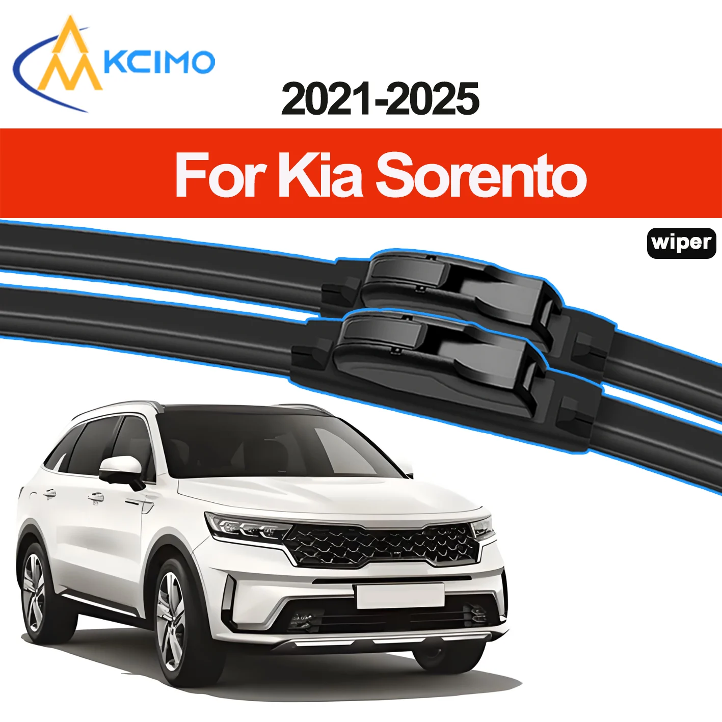 

KCIMO 2PCS New Front Windshield Wiper Blade for Kia Sorento MQ4 2021-2025 Front Windshield Auto Wipers Blade Accessories 2025
