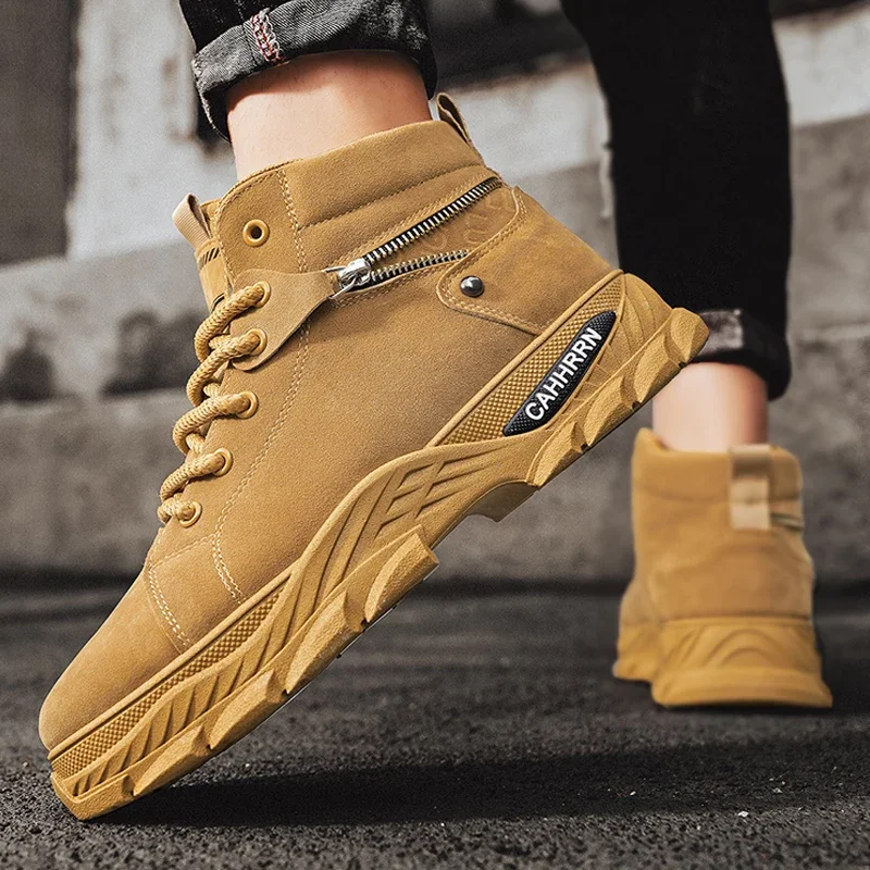 Männer Wüste Taktische Stiefel Funktioniert Stiefel Frühling Herbst Anti-slip Wasserdichte Männliche Turnschuhe Outdoor Reise Tragen-beständig Mann schuhe