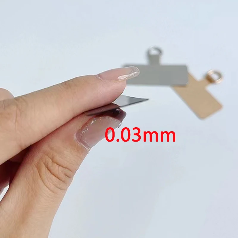 1/3/4pcs Universal Metal Phone Lanyard Gasket Patch Durable Ultra Thin Mobile Phone Sling Rope Card Clip Strap Hang Cord Tab