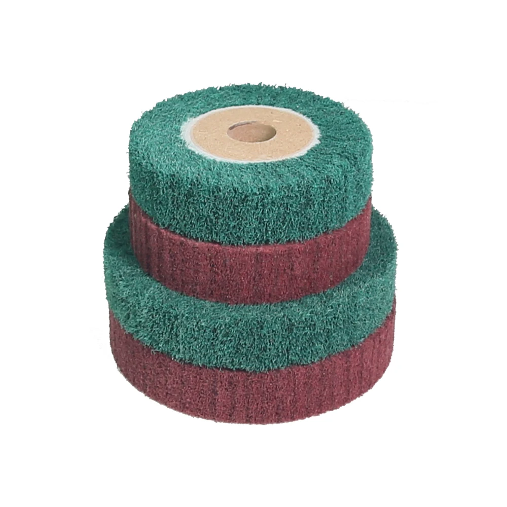 1 piece 100mm/125mm Scotch Non-woven Polishing Mop Wheel for Metal Stainless Steel Drawing