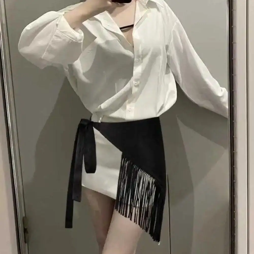 เข็มขัดผู้หญิงแบบมีพู่ห้อยสไตล์โบฮีเมียนย้อนยุค เข็มขัดคาดเอวแบบกว้าง ผ้าพันคอสามเหลี่ยมแฟชั่นสำหรับกระโปรง เหมาะสำหรับงานกลางคืน