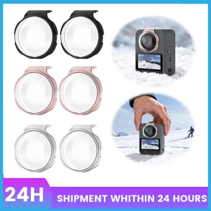 

2PCS/Set Optical Tempered Glass Camera Protector For DJI Osmo 360 camera Lens Guard Anti-collision Anti-scratch Protective Cover