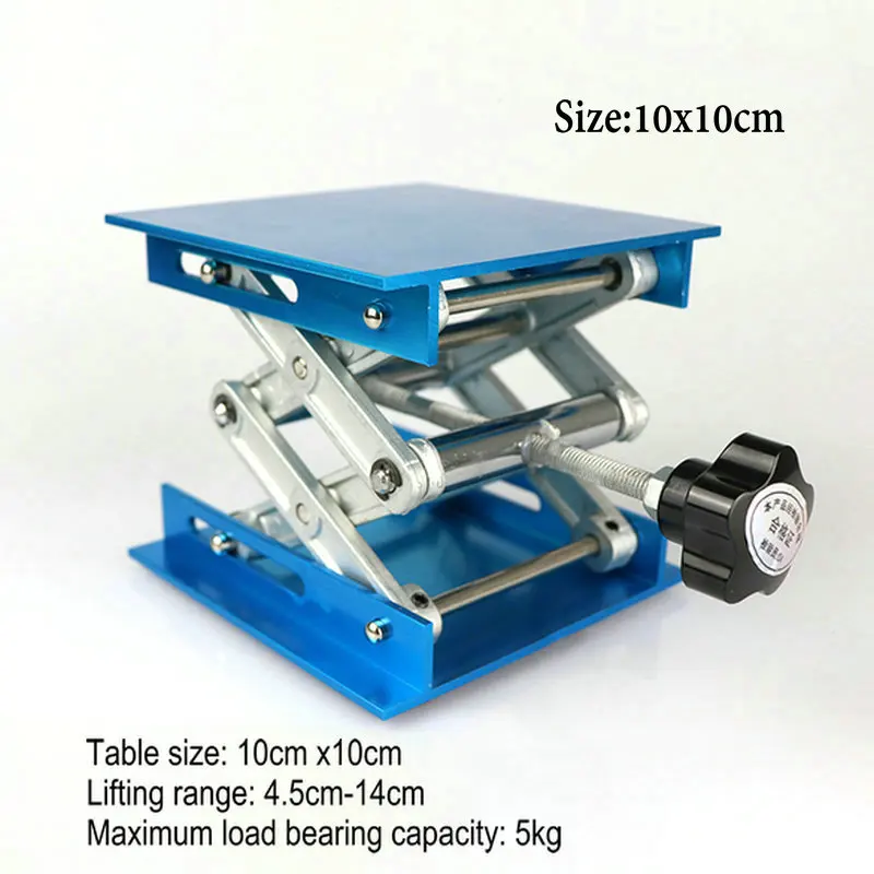 1pcs Alumina Lifting Table Small manual lifter Laboratory manual screw operation lift displacement platform support tool