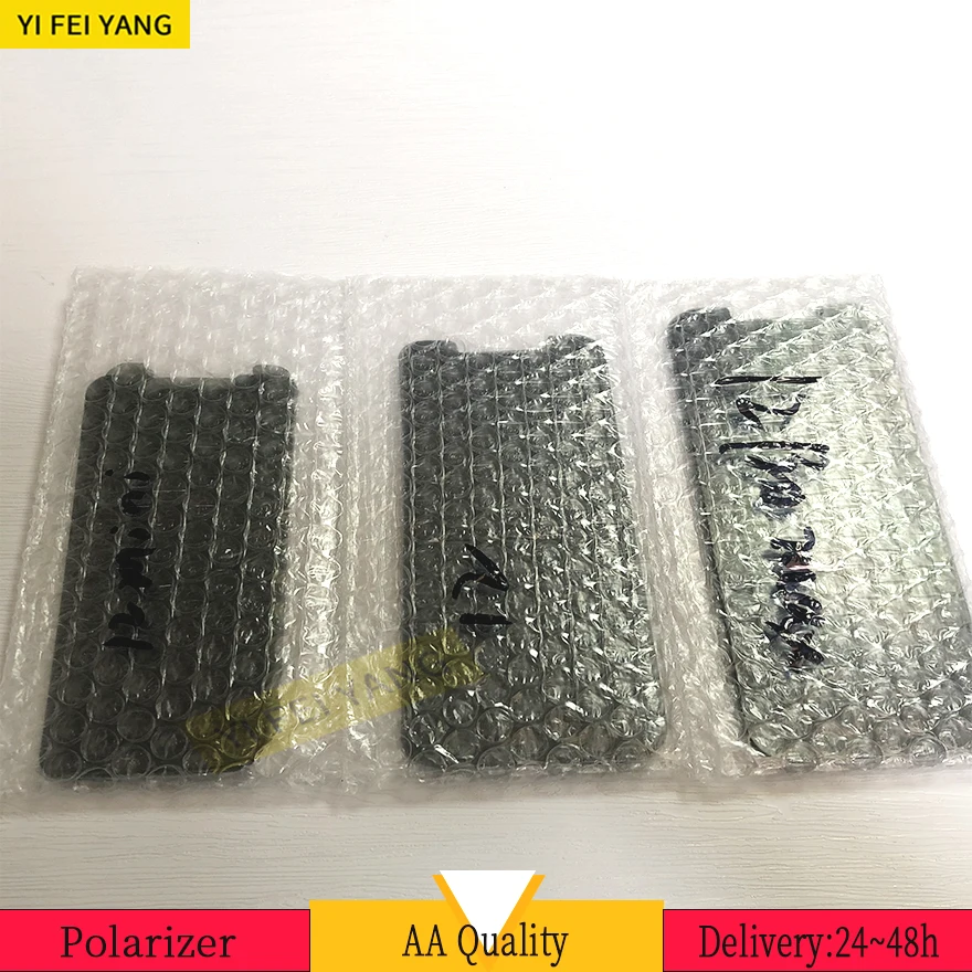 10Pcs Polarization Light Film For IPhone 12 Mini 11 Pro Max 13 Pro 13P LCD Polarizer Film Replacement Part