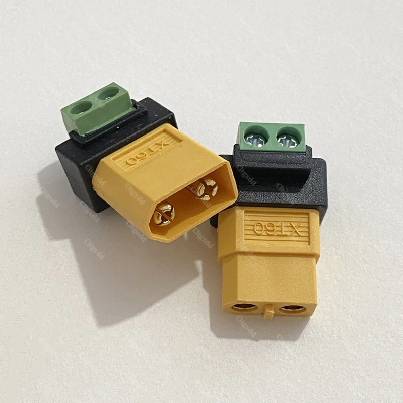 Cltgxdd XT60 auf 2-Pin-Schraubklemmenblock-Stecker, lötfreies RC-Lipo-Batterie-Stromumwandlungskabel – Detail 14