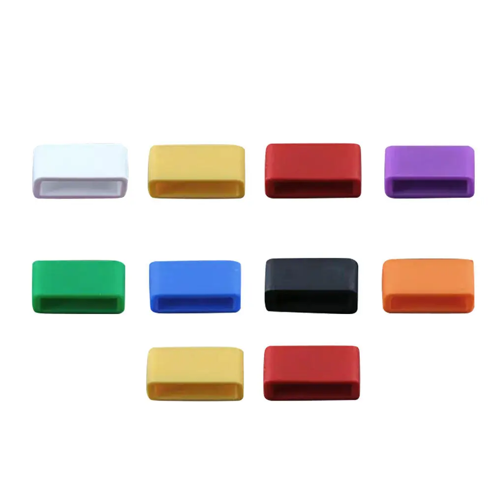 10Pcs High Grade Silicone Watch Band Buckle Rings 18Mm Easy Install Replacement Loops for Wristwatches Comfortable Fade