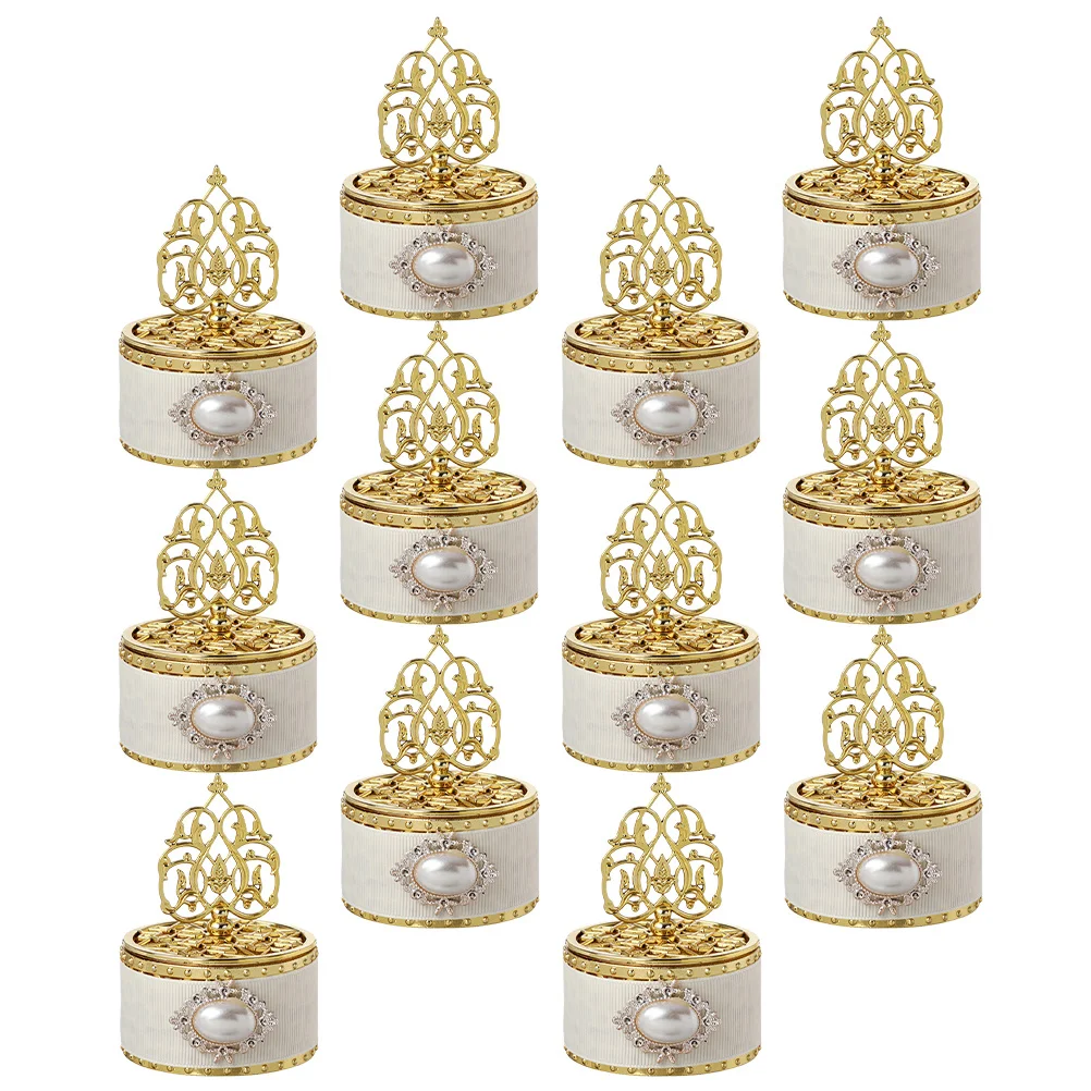 

12pcs Tower Candy Boxes Plastic Gift Boxes For Wedding Birthday Christmas Small Jewelry Storage Containers Candy Wrapping Snacks