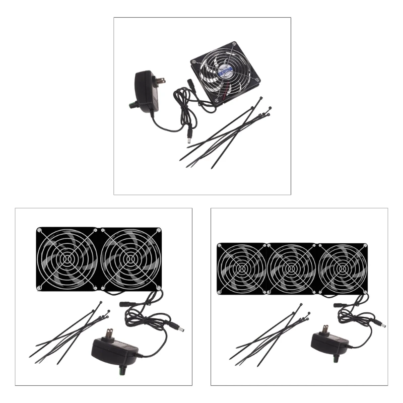 พัดลมความเร็วสูง 120 มม. ปรับความเร็วได้ 95CFM เหมาะสำหรับความต้องการความเย็น