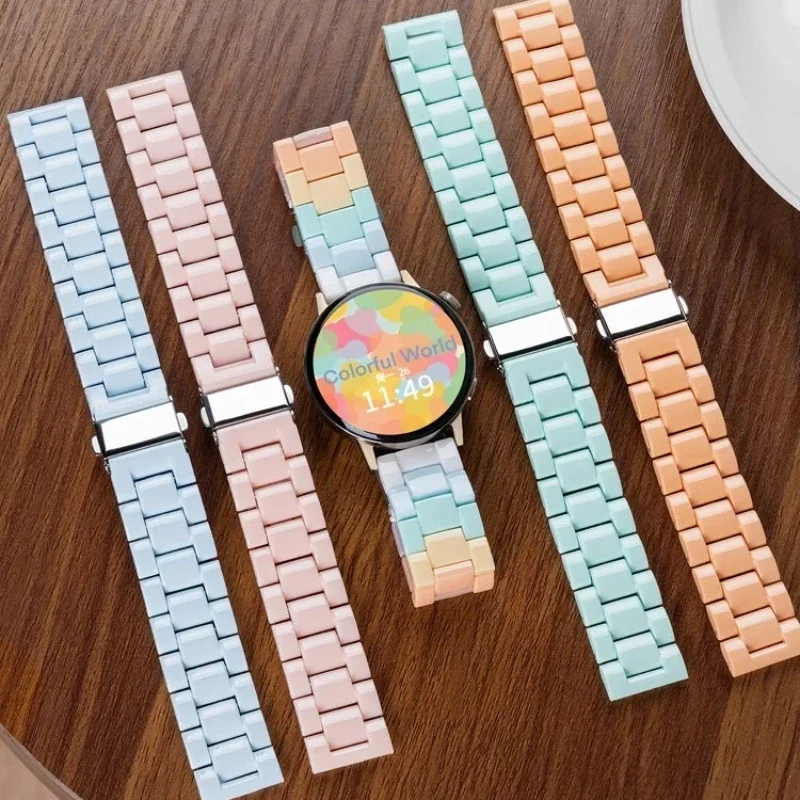 20 مللي متر قوس قزح حزام لساعة سامسونج جالاكسي 7/6/5/4/أكتيف 2 40 مللي متر 44 مللي متر Correa النساء سوار ل Amazfit GTS 2-2e-2mini-3 #5