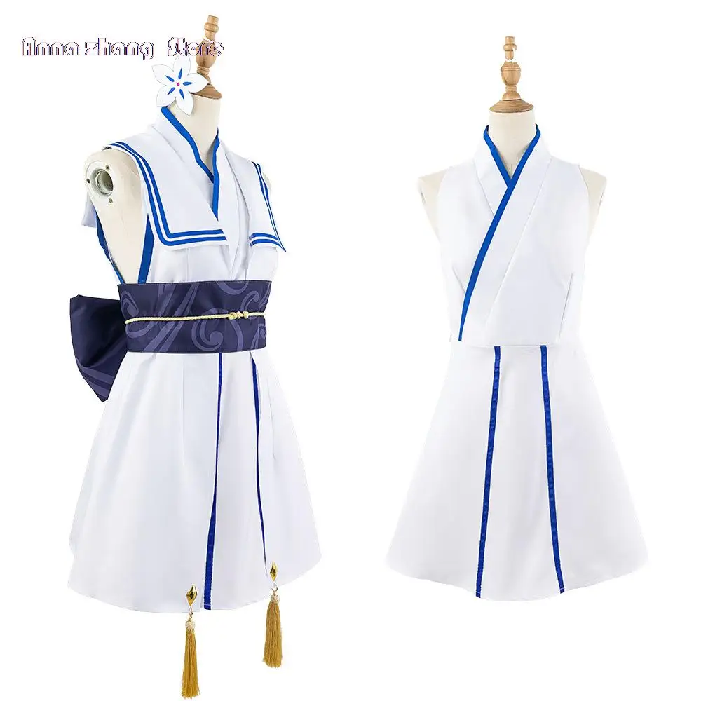 Blue Archive Costume Waraku Chise Cosplay Kimono Anime and Game Exhibition Coser Full Outfits Halloween Carnival Party Clothing