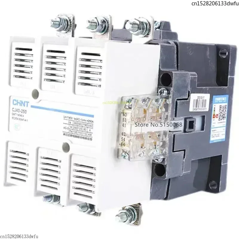 Original CHINT CJ40 CJ40-125 CJ40-160 CJ40-200 CJ40-250 AC 220V Electric Magnetic 3 Phase Contactor 125A 160A 200A 250A