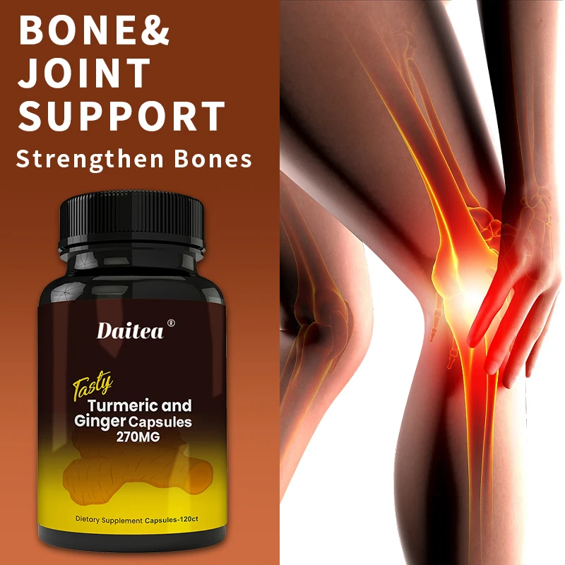 Turmeric Curcumin with Ginger 270mg, High Absorption, Joint Support, Antioxidant, Immune & Digestive Health, 120 Capsules