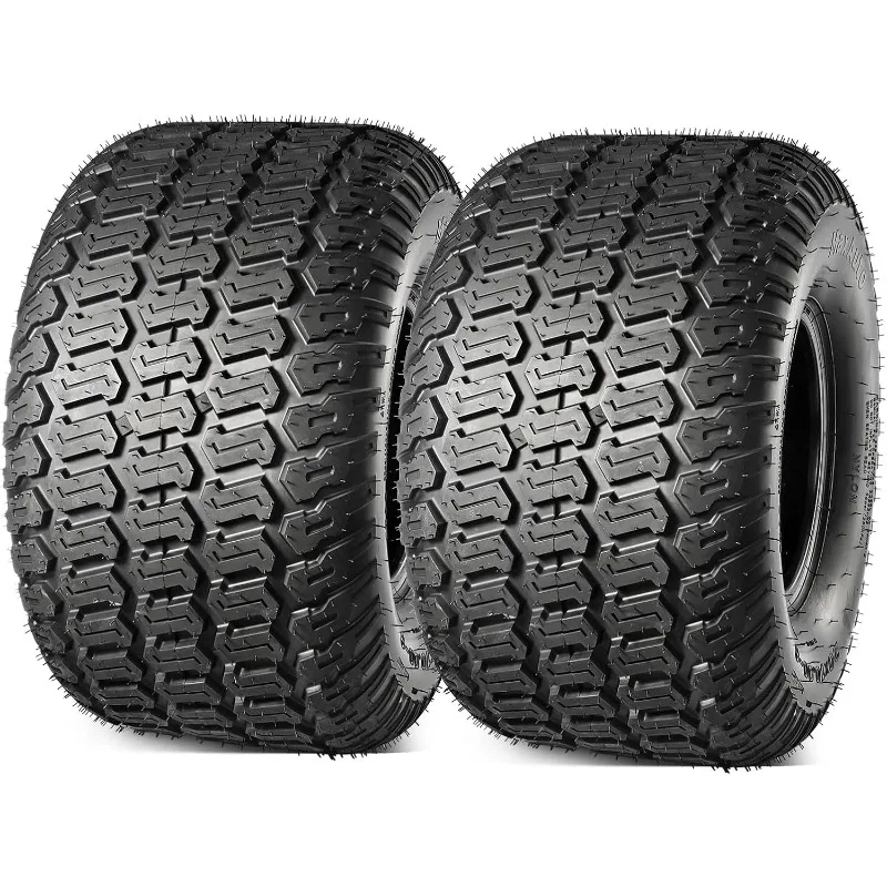 

20x10.00-8 Lawn Mower Tires, 20x10-8 Tractor Turf Tire, 20x10x8 NHS Tires, 4PR/Ply Tubeless, Set of 2