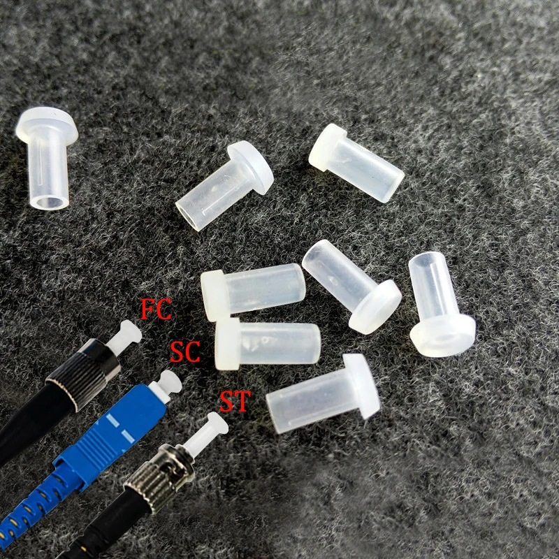 1000Pcs Fiber Optic SC dust cap for SC ST FC 2.5mm connector transparent SC dust cover protector ftth