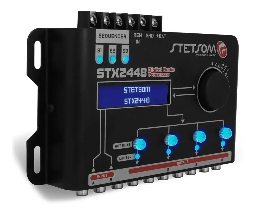 DIGITAL PROCESSOR AUDIO CROSSOVER STX2448 STETSOM 4 LEAVES