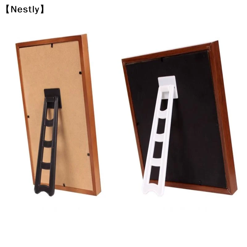 10Pcs Photo Frame Stand Adjustable Angle Adhesive Backing Photo Display Stand Bracket Back Leg Foot For Photo Photography〔Nest〕
