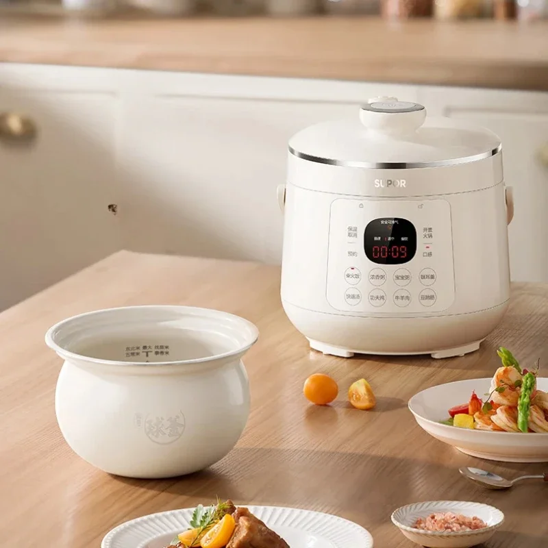 DK130: Compact Electric Pressure Cooker, 13 Person Automatic HighPressure Rice Pot, MultiPurpose Smart Cooker for Small