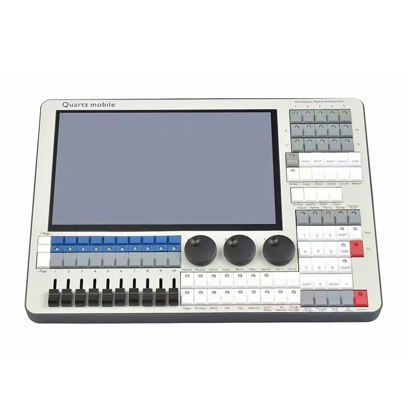 Sunart Mini Quartz Mobile DMX Console Tiger Touch TT Stage Lighting Controller V18 Software I7 CPU 120G HDD 4G RAM For DJ Disco