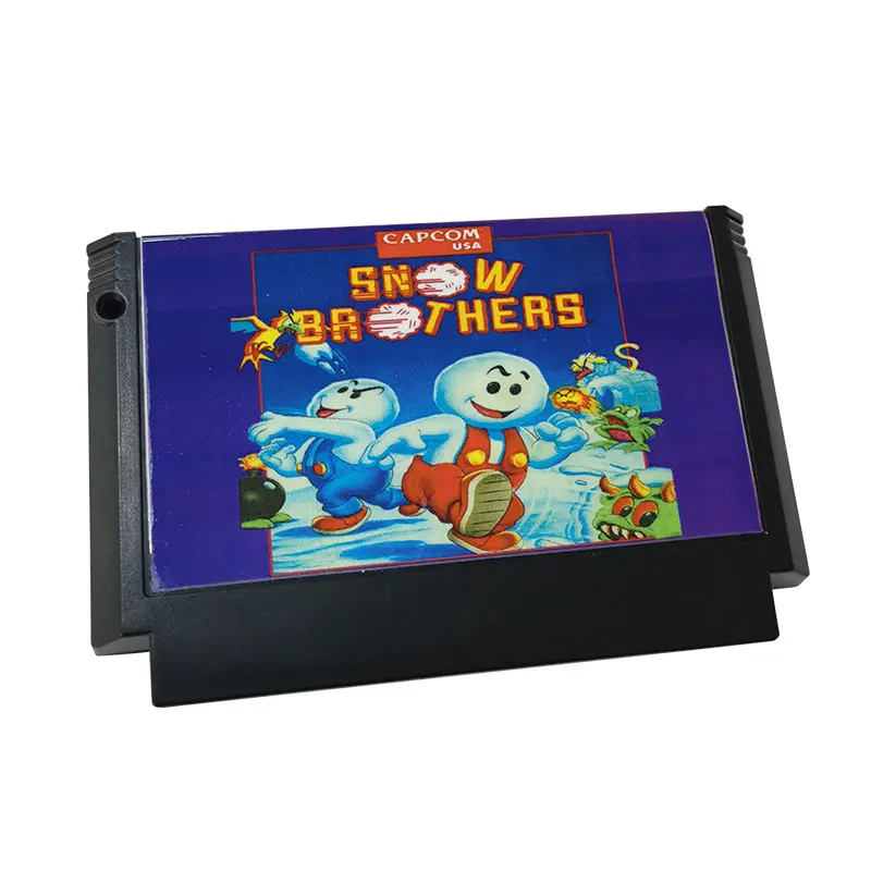 Snowbrothers Cartucho De Jogo Para 8 Bit Video Game Console