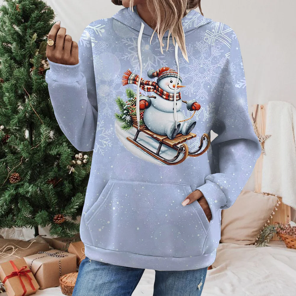 

Christmas Cute Snowman 3D Print Hoodies Men Women Fashion Casual Sweatshirts Oversized Hoodie Pullovers Tracksuit Clothing