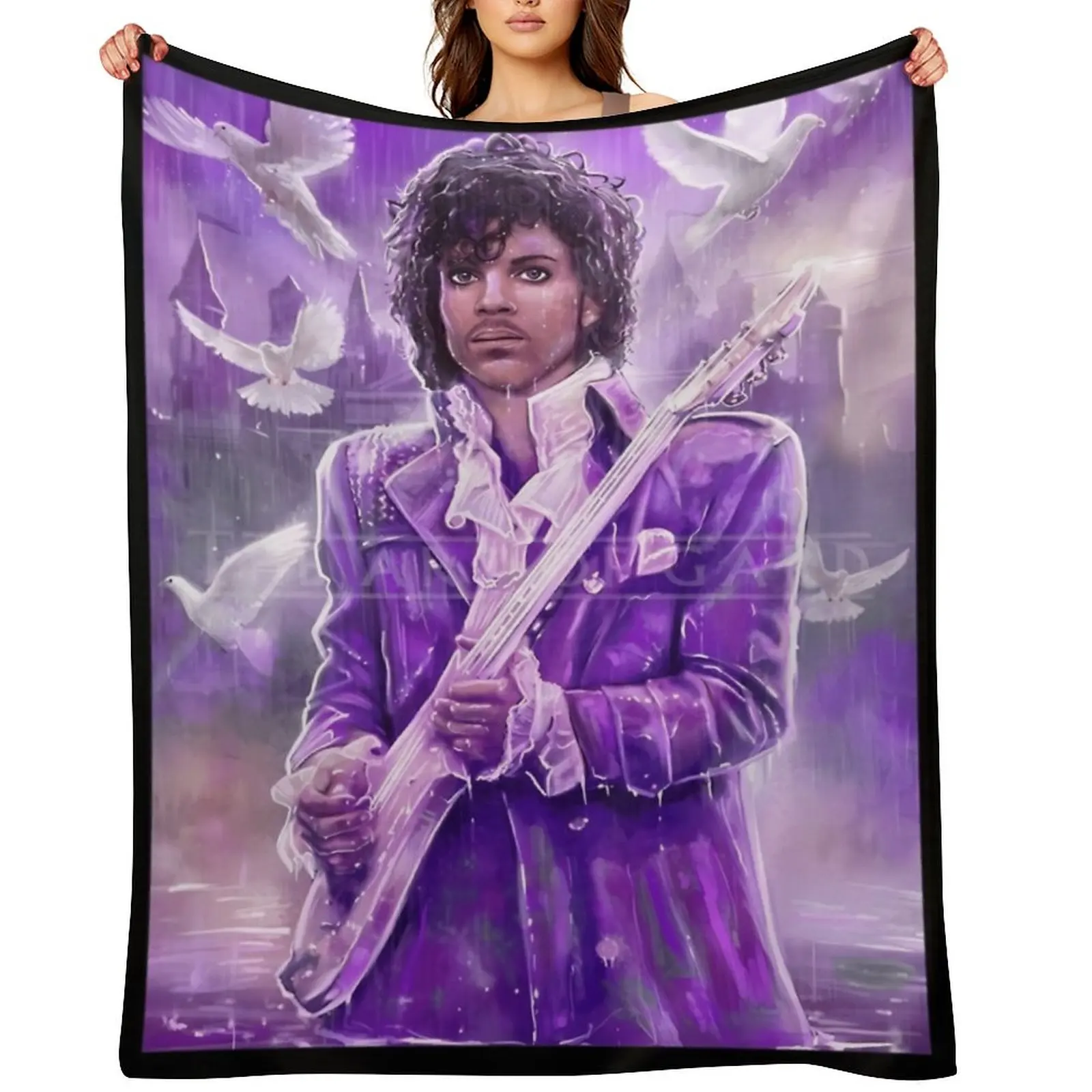 

Prince Musician Art Throw Blanket Soft Beds Decorative Sofas Cute Plaid Kid'S Blankets