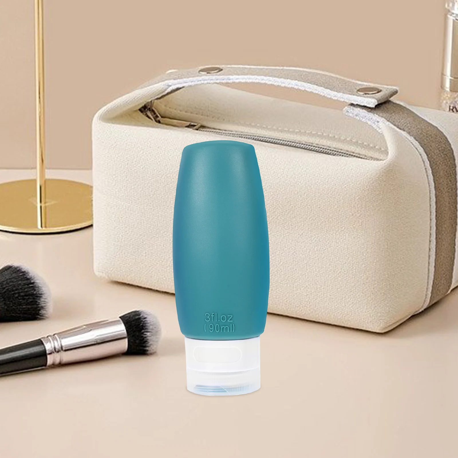 

3Pcs Silicone Travel Bottles Leakproof Empty Refillable Lotion Shampoo Containers Portable for Outdoor Travel Toiletries