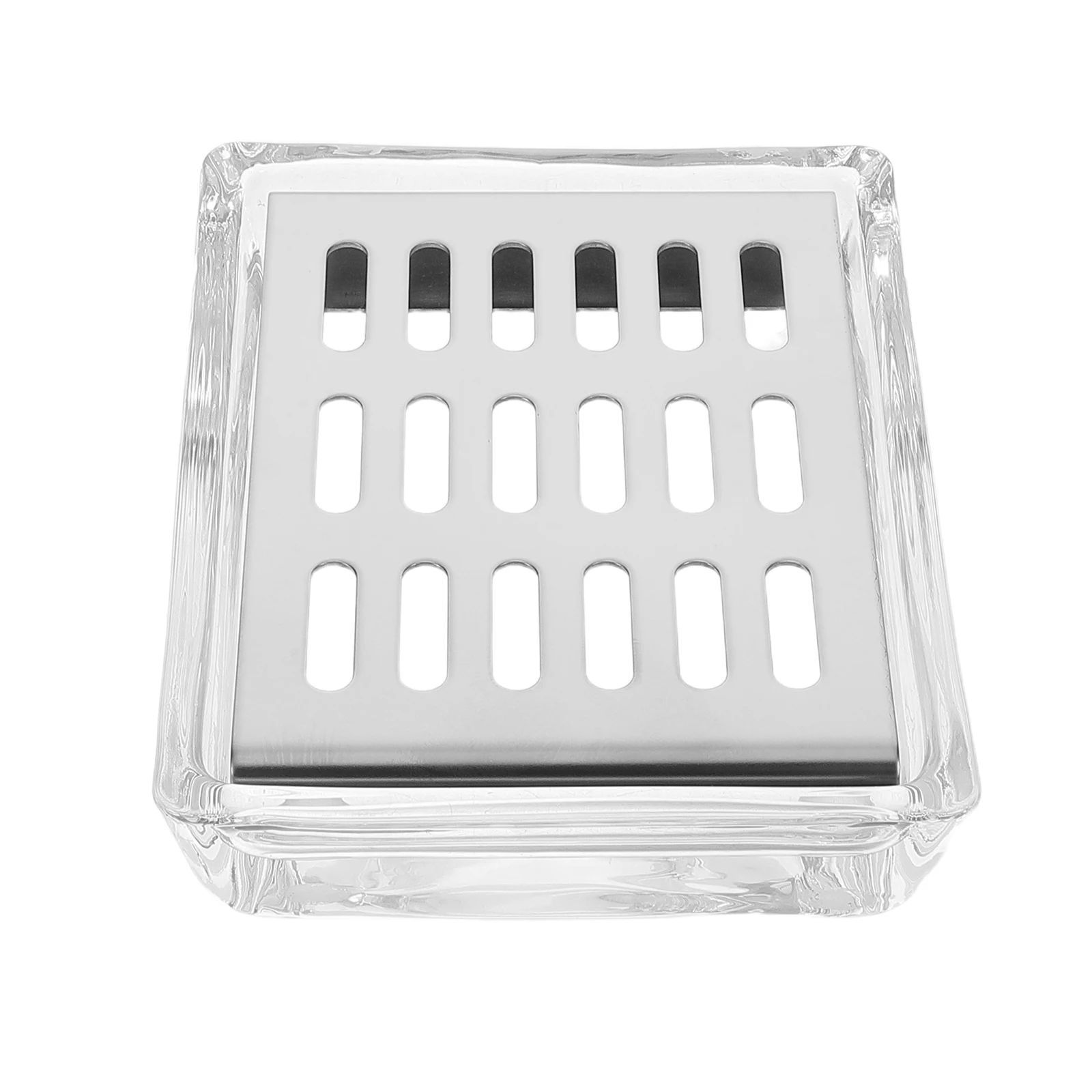 

Glass Soap Holder Double-Layer Transparent Self Draining Dish Tray for Bathroom Kitchen Sink Countertop Soap Sponge Bar Storage