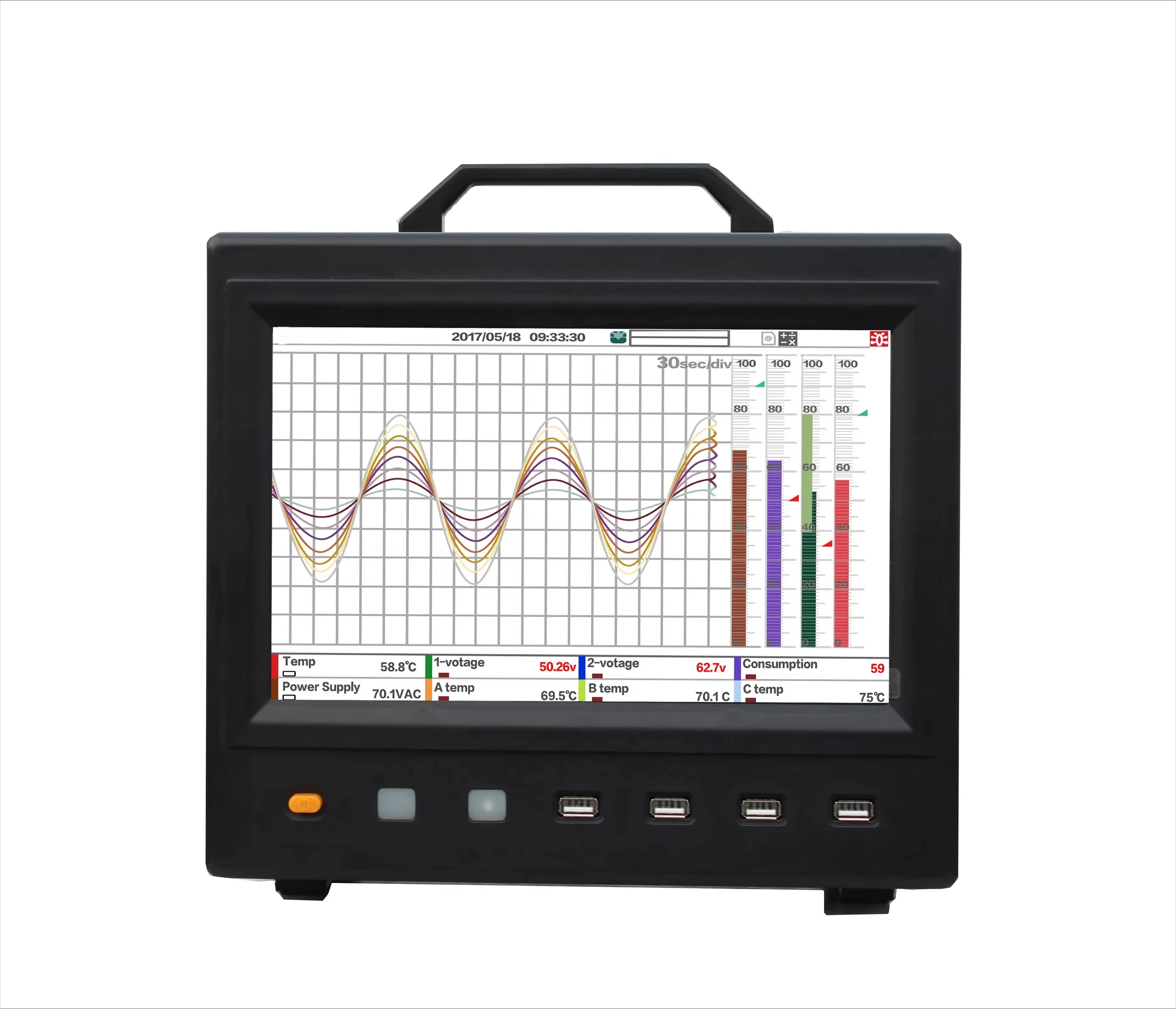 factory hot-selling product  multi-channel data recorder paperless data recorder