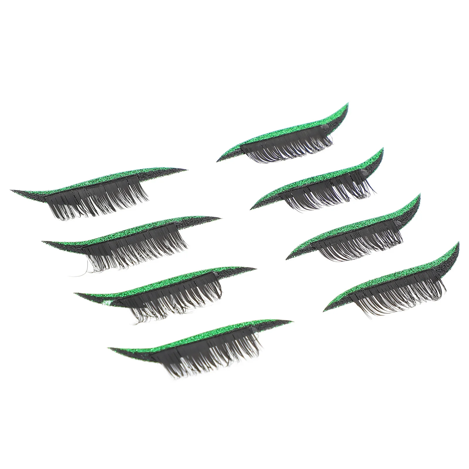 

4Pairs False Eyelash Eyeliner Decal Self-Adhesive Eye Line Strip Suitable for Concerts Costume Parties Daily Wear Women Men