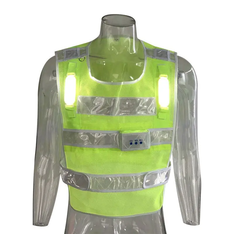 Multi-function Rechargegable Cycling LED Reflective Safety Vest Reflective Warning Clothing