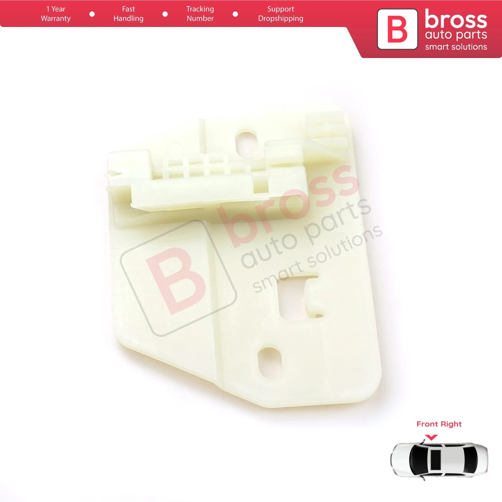 BWR1182 Power Window Regulator Clips Front Right for Renault Master 2 Mascott Opel Movano A Iveco Daily 3 4 Nissan Interstar X70