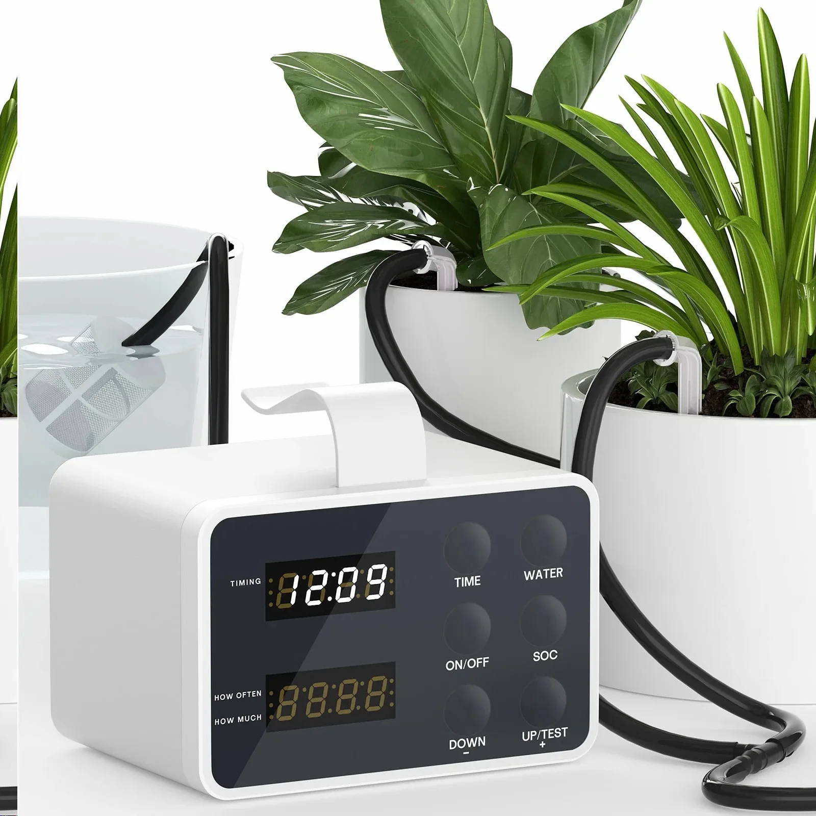 

Large screen display anti-siphon automatic flower watering device, plant potted plant timing intelligent watering device