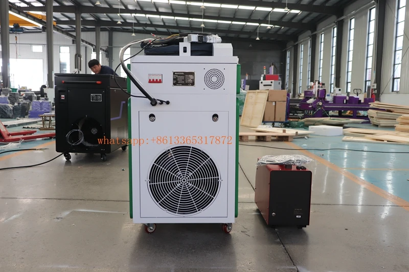 Laser Welding Machine With Double Wires Feeder Laser Gun 1000W 1500W Handheld Welder Fiber Laser Welding Machine